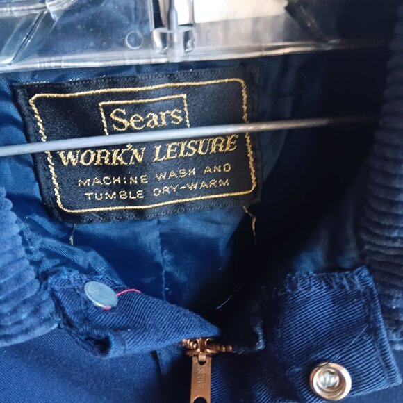 Mens 38 Small Vintage Coveralls 70's Sears Work & Leisure Blue Mechanic Cosplay - Picture 4 of 9